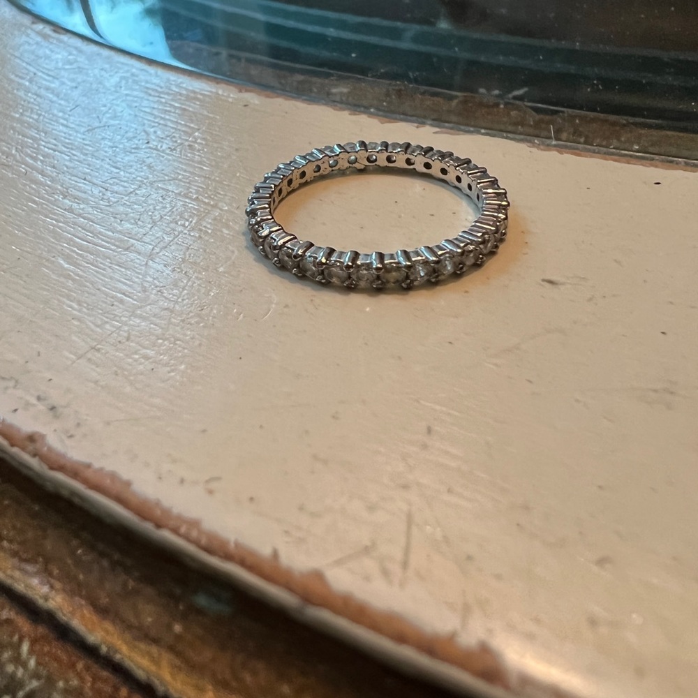 nadri silver cZ ring eternity band